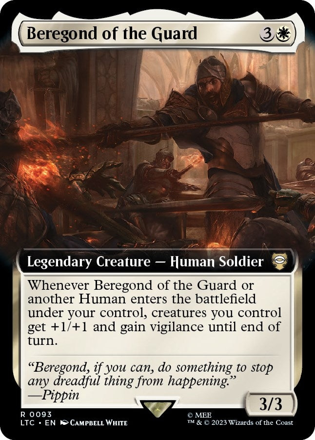 Beregond of the Guard (Extended Art) (93) [LTC] - MTG Single