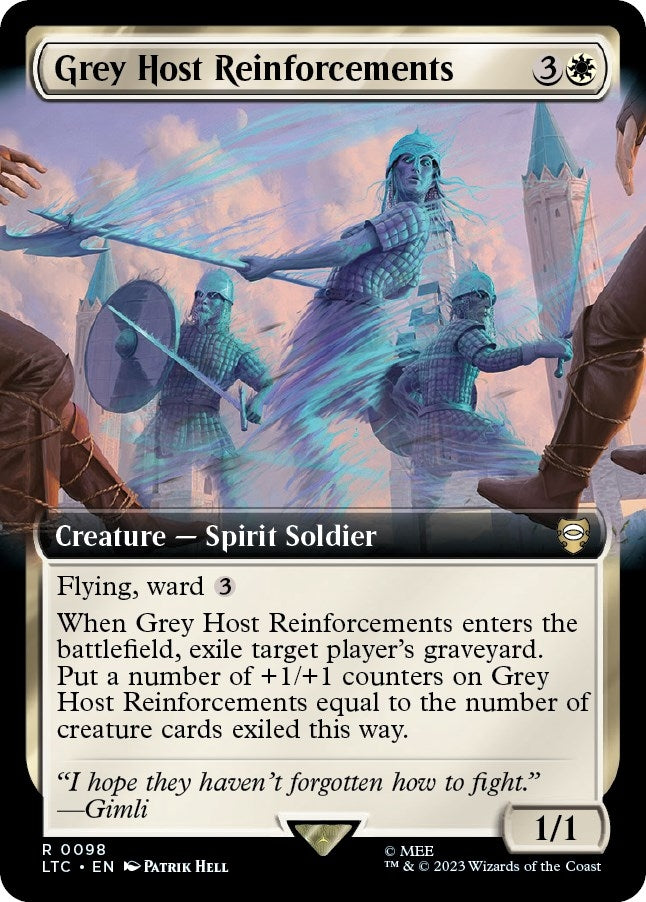 Grey Host Reinforcements (Extended Art) (98) [LTC] - MTG Single