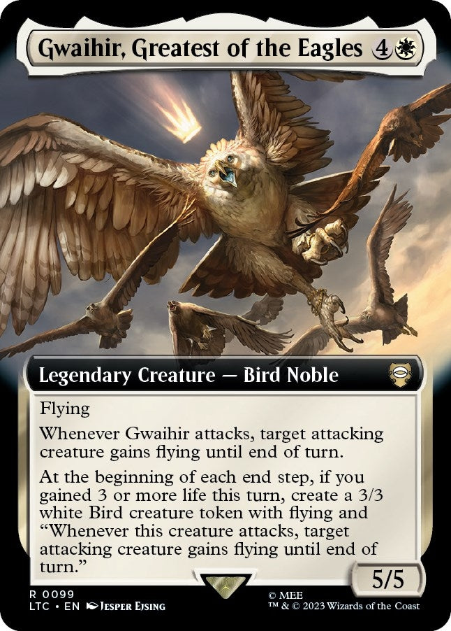 Gwaihir Greatest of the Eagles (Extended Art) (99) [LTC] - MTG Single