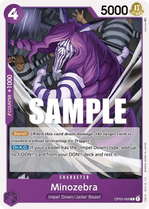Minozebra (3068) (OP03) - One Piece Card Game Single