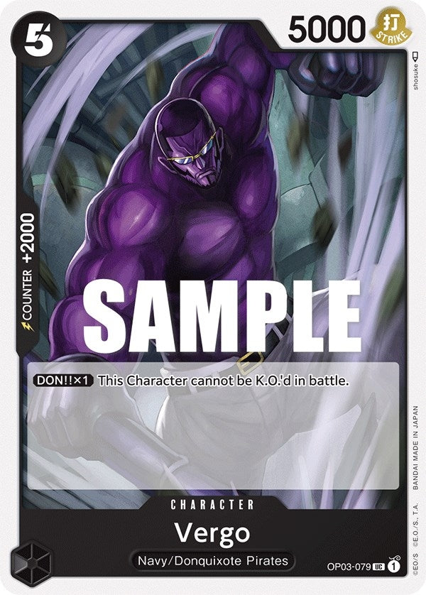 Vergo (3079) (OP03) - One Piece Card Game Single