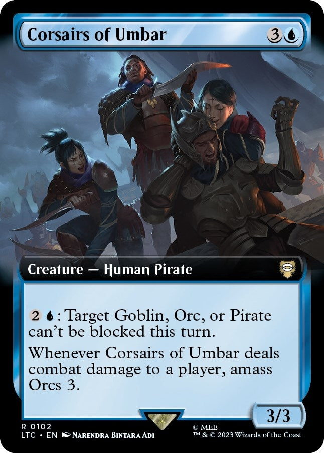 Corsairs of Umbar (Extended Art) (102) [LTC] - MTG Single