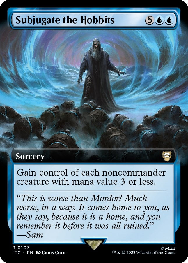 Subjugate the Hobbits (Extended Art) (107) [LTC] - MTG Single