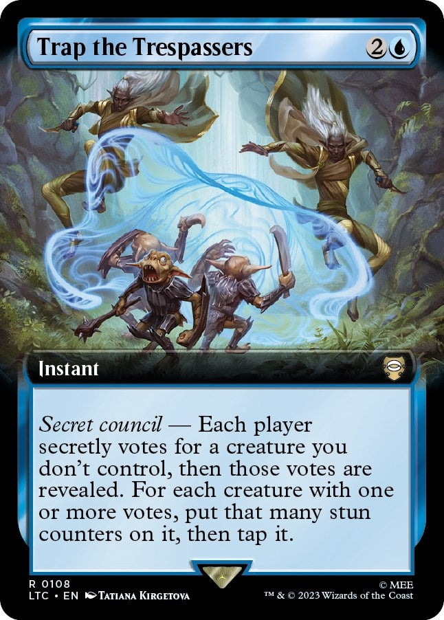 Trap the Trespassers (Extended Art) (108) [LTC] - MTG Single