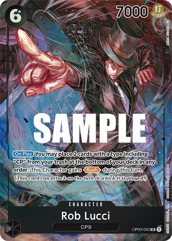 Rob Lucci (092) (Alternate Art) (3092) (OP03) - One Piece Card Game Single