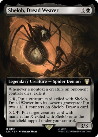Shelob Dread Weaver (Extended Art) (112) [LTC] - MTG Single