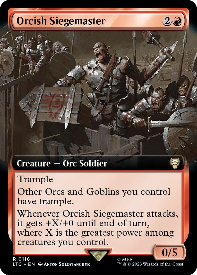 Orcish Siegemaster (Extended Art) (116) [LTC] - MTG Single
