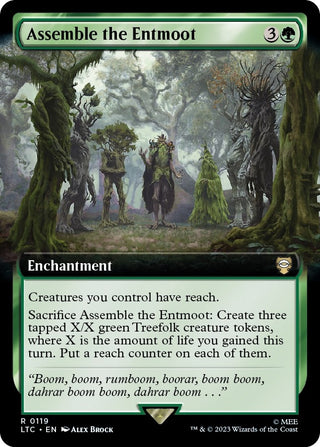 Assemble the Entmoot (Extended Art) (119) [LTC] - MTG Single