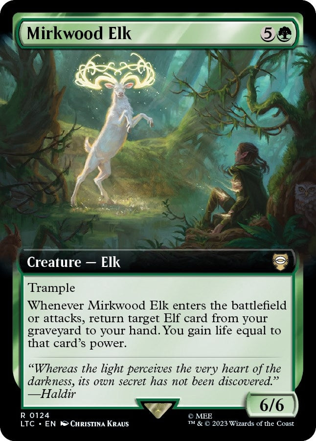Mirkwood Elk (Extended Art) (124) [LTC] - MTG Single