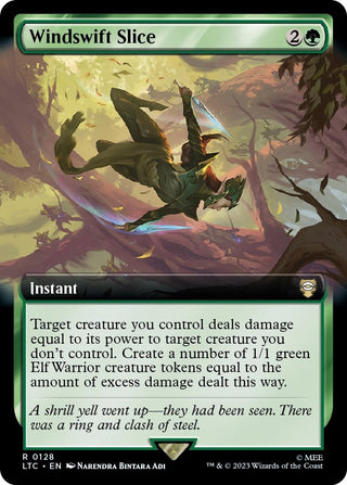 Windswift Slice (Extended Art) (128) [LTC] - MTG Single
