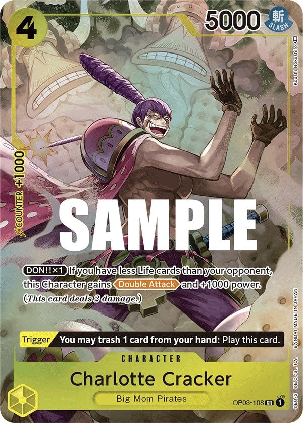 Charlotte Cracker (Alternate Art) (3108) (OP03) - One Piece Card Game Single