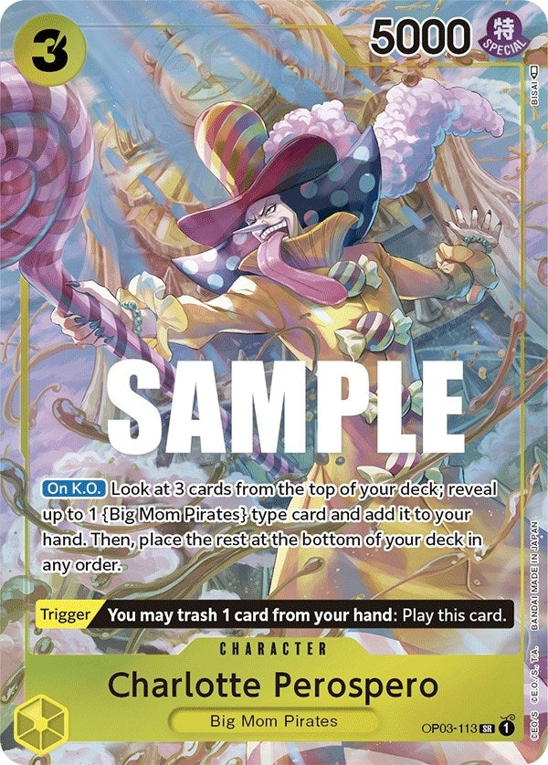 Charlotte Perospero (Alternate Art) (3113) (OP03) - One Piece Card Game Single