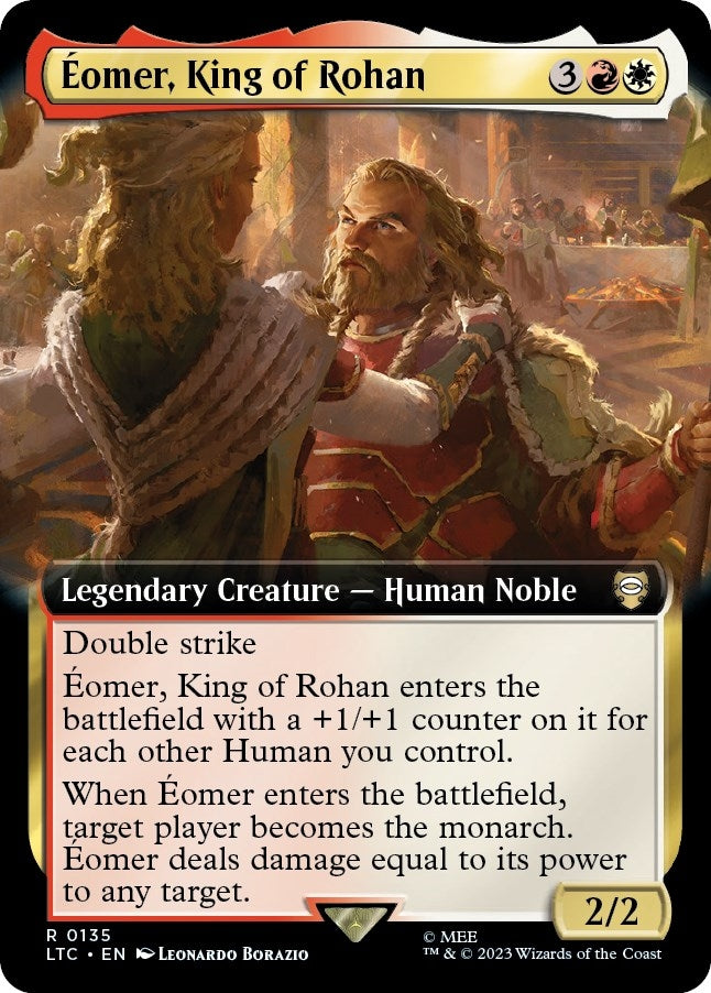 Eomer King of Rohan (Extended Art) (135) [LTC] - MTG Single