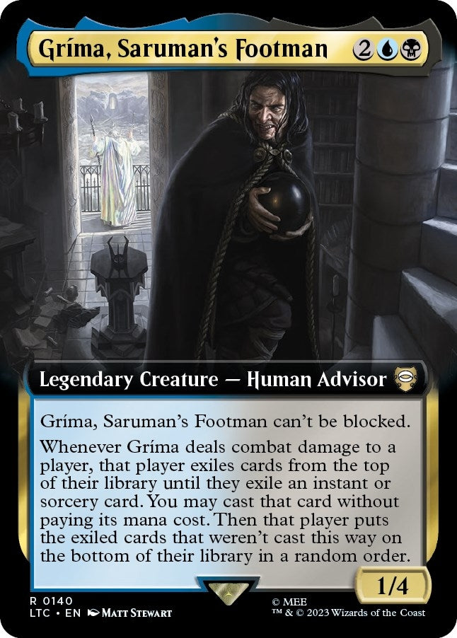 Grima Saruman’s Footman (Extended Art) (140) [LTC] - MTG Single