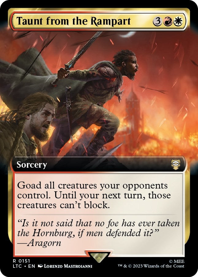 Taunt from the Rampart (Extended Art) (151) [LTC] - MTG Single