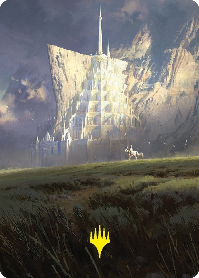 Minas Tirith Art Card (Gold-Stamped Signature) (55) [ASLTR] - MTG Single