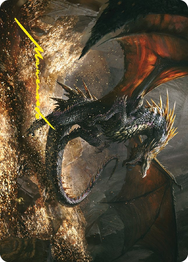 Cavern-Hoard Dragon Art Card (Gold-Stamped Signature) (61) [ASLTR] - MTG Single