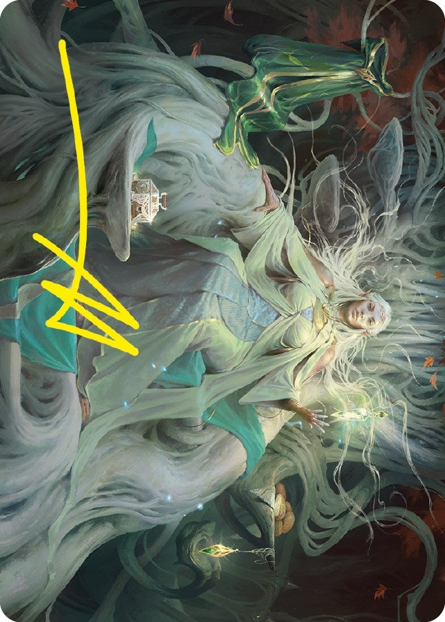 Galadriel Gift-Giver Art Card (Gold-Stamped Signature) (35) [ASLTR] - MTG Single