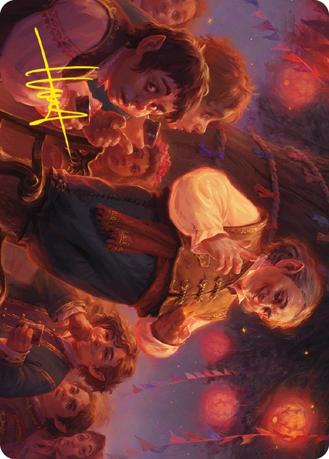 Bilbo Retired Burglar Art Card (Gold-Stamped Signature) (14) [ASLTR] - MTG Single