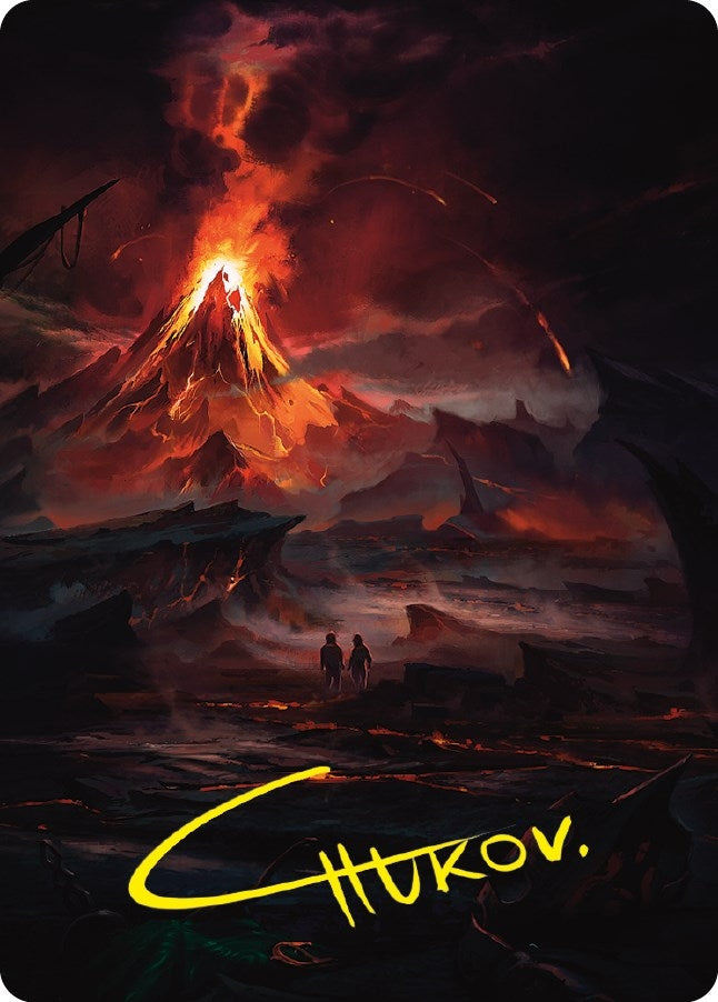 Valley of Gorgoroth Art Card (Gold-Stamped Signature) (80) [ASLTR] - MTG Single
