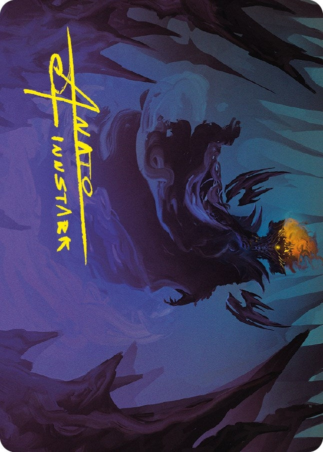 Sauron the Necromancer Art Card (Gold-Stamped Signature) (42) [ASLTR] - MTG Single