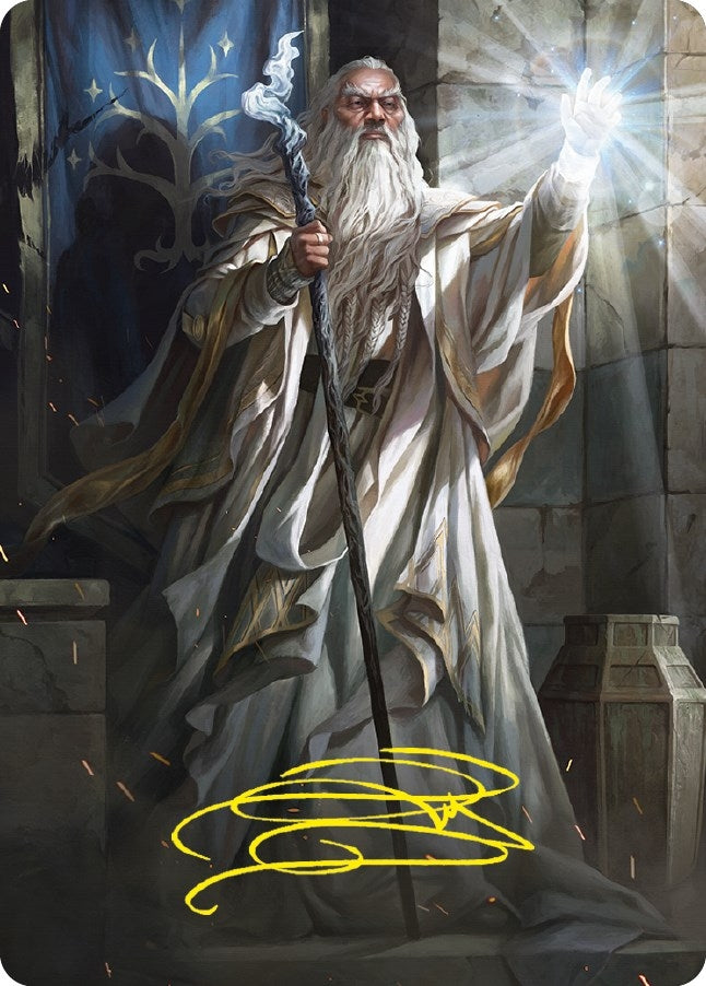 Gandalf the White Art Card (Gold-Stamped Signature) (3) [ASLTR] - MTG Single