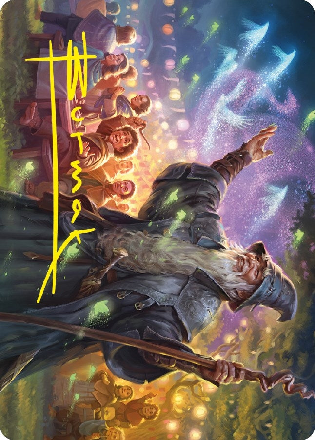 Gandalf Friend of the Shire Art Card (Gold-Stamped Signature) (5) [ASLTR] - MTG Single