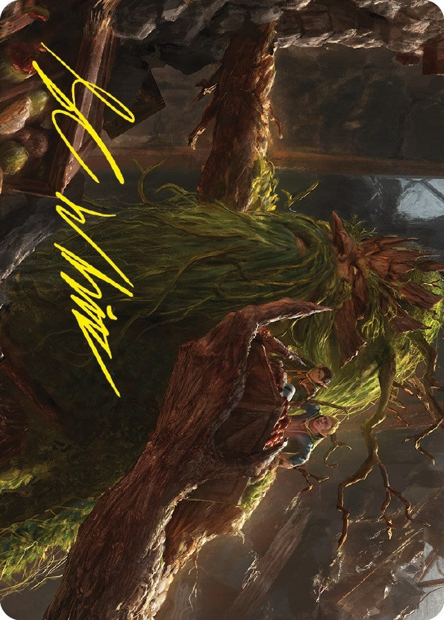 Treebeard Gracious Host Art Card (Gold-Stamped Signature) (67) [ASLTR] - MTG Single