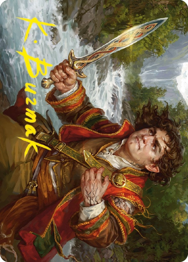 Frodo Baggins Art Card (16/81) (Gold-Stamped Signature) (16) [ASLTR] - MTG Single