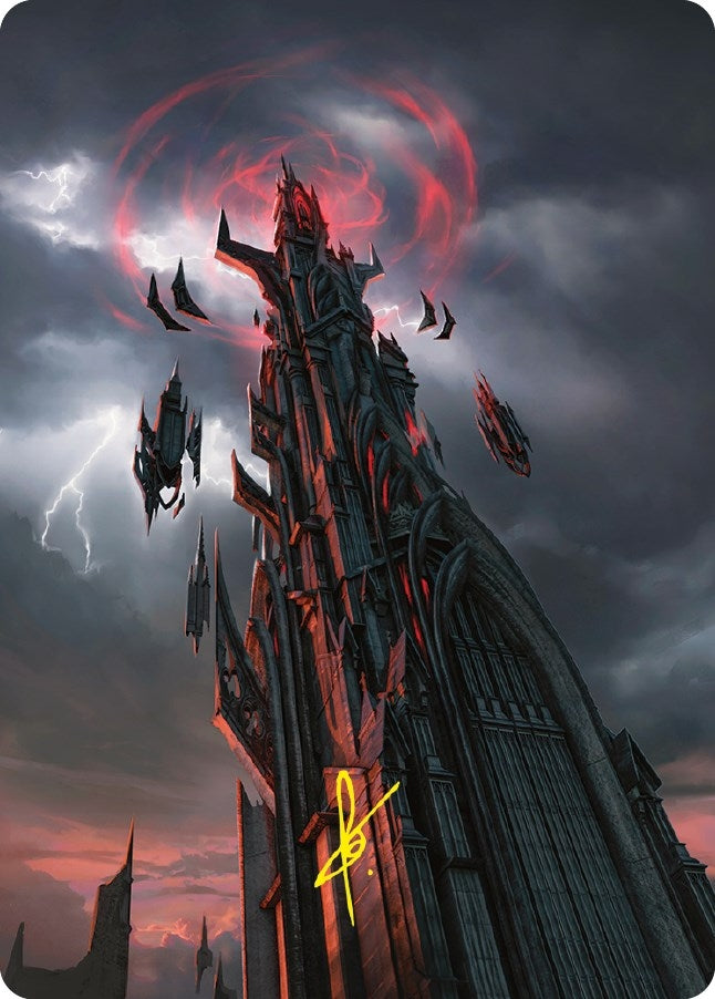 Barad-dur Art Card (Gold-Stamped Signature) (54) [ASLTR] - MTG Single