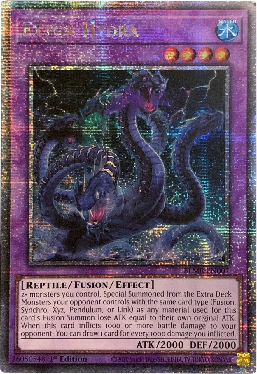 Extox Hydra (Quarter Century Secret Rare) (7) (BLMR) - YuGiOh Single