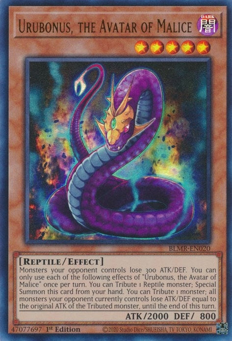 Urubonus the Avatar of Malice (20) (BLMR) - YuGiOh Single