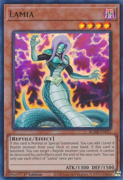 Lamia (21) (BLMR) - YuGiOh Single