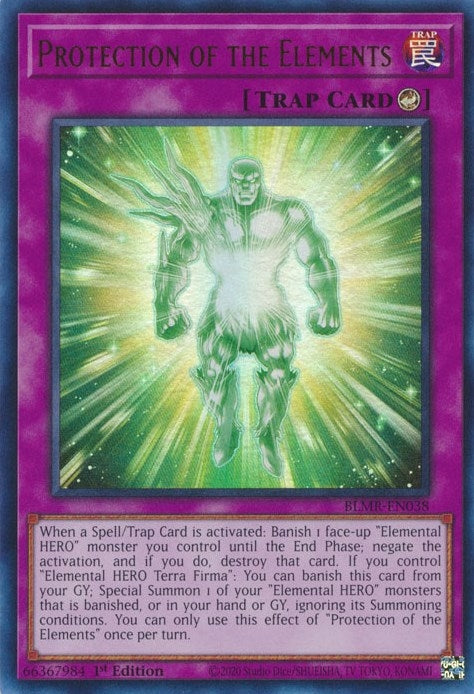 Protection of the Elements (38) (BLMR) - YuGiOh Single