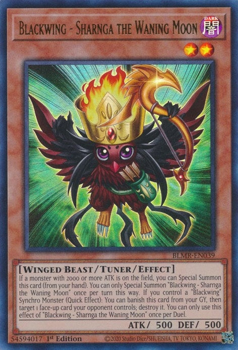 Blackwing - Sharnga the Waning Moon (39) (BLMR) - YuGiOh Single