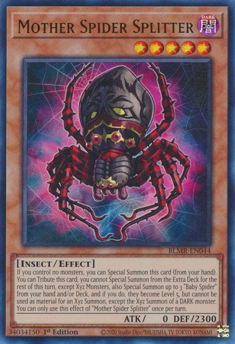 Mother Spider Splitter (44) (BLMR) - YuGiOh Single