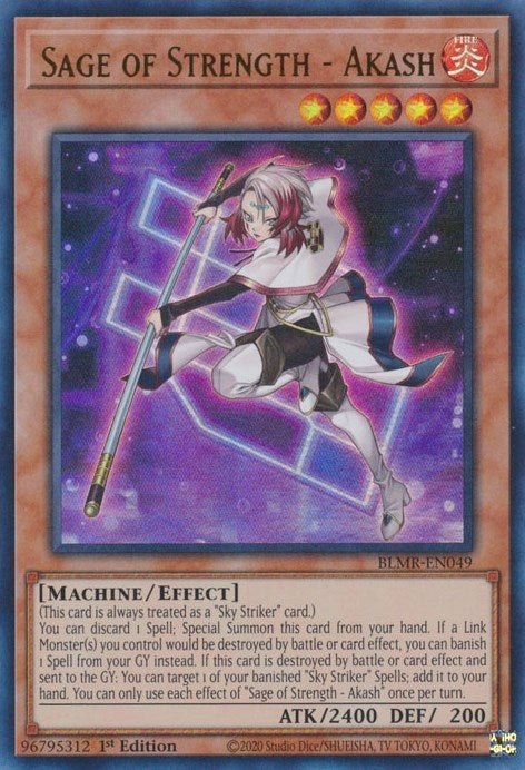 Sage of Strength - Akash (49) (BLMR) - YuGiOh Single
