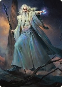 Saruman of Many Colors Art Card (20) [ASLTR] - MTG Single