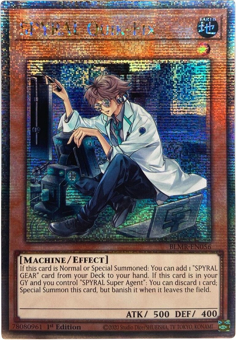 SPYRAL Quik-Fix (Quarter Century Secret Rare) (56) (BLMR) - YuGiOh Single