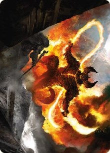 The Balrog Flame of Udun Art Card (36) [ASLTR] - MTG Single