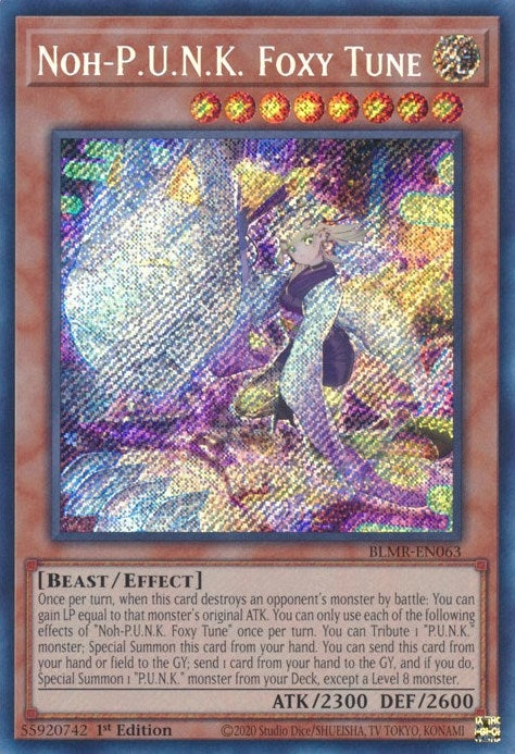 Noh-P.U.N.K. Foxy Tune (63) (BLMR) - YuGiOh Single