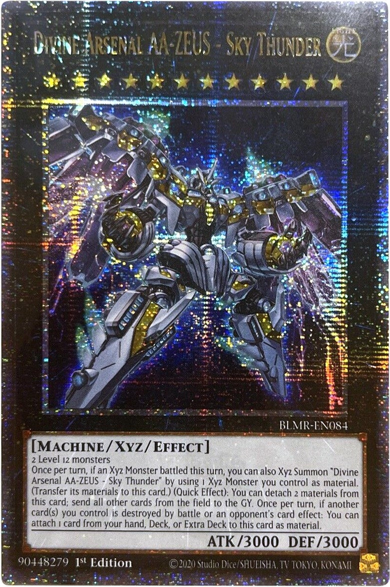 Divine Arsenal AA-ZEUS - Sky Thunder (Quarter Century Secret Rare) (84) (BLMR) - YuGiOh Single