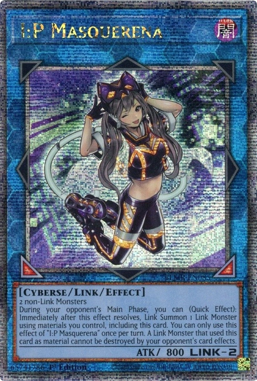 I:P Masquerena (Quarter Century Secret Rare) (85) (BLMR) - YuGiOh Single