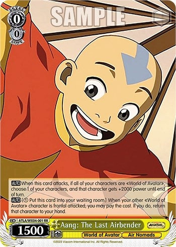 Aang: The Last Airbender (4001) [ATLA/WX04] - Weiss Schwarz Single