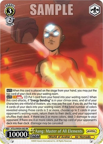 Aang: Master of All Elements (4002) [ATLA/WX04] - Weiss Schwarz Single