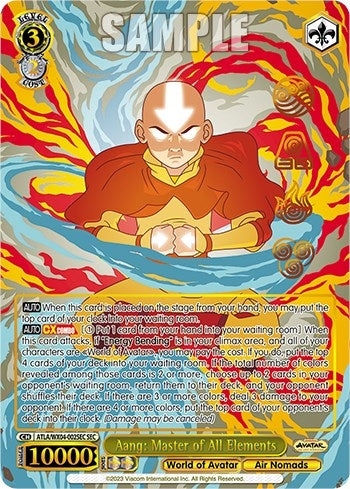 Aang: Master of All Elements (SEC) (4002) [ATLA/WX04] - Weiss Schwarz Single