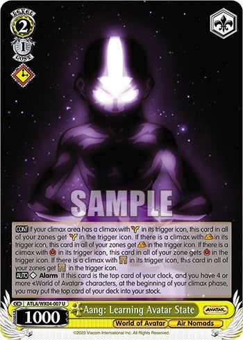 Aang: Learning Avatar State (4007) [ATLA/WX04] - Weiss Schwarz Single