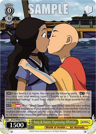 Aang & Katara: Expressing Affection (4011) [ATLA/WX04] - Weiss Schwarz Single