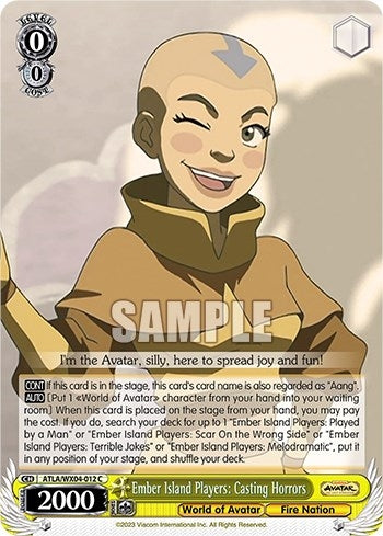 Ember Island Players: Casting Horrors (4012) [ATLA/WX04] - Weiss Schwarz Single