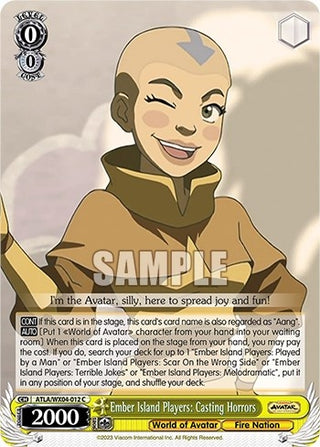 Ember Island Players: Casting Horrors (4012) [ATLA/WX04] - Weiss Schwarz Single